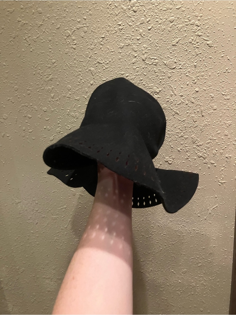 Target Black Wide-Brim Felt Floppy Sun Hat